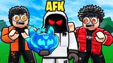 Pretending To Be AFK Holding KITSUNE FRUITS.. (Blox Fruits)