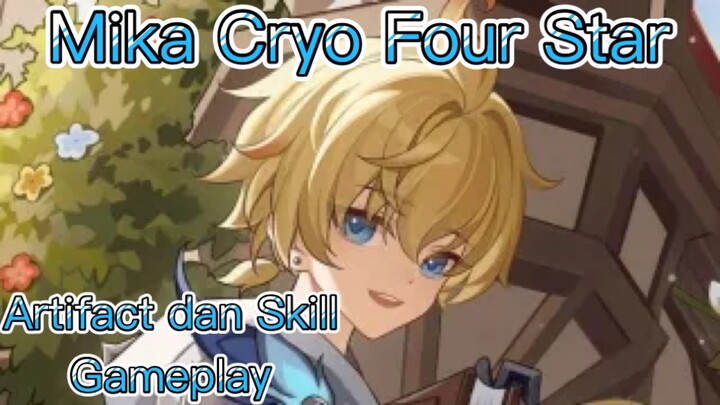 Genshin Impact INDO - Pembahasan Mika Cryo Four Star mengenai Artifact dan Skill + Gameplay