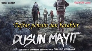 Daftar pemain dan karakter film horor Indonesia Dusun Mayit