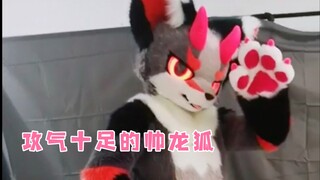 【ชุดคอสตูมสัตว์ fursuit】การกำหนดบทบาทตกหล่น—มังกรจิ้งจอกสีเทาเนี่ยหนีเกิดขึ้นแล้ว!