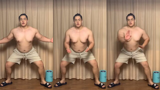240-kg man dances sumo at home