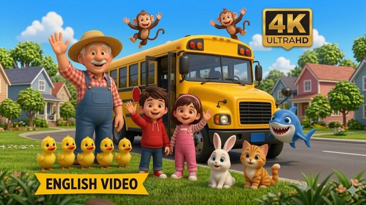 Wheels On The Bus 🚌 + Baby Shark + Five Little Ducks + Dudi Dudi Dam Dam + Kids Learning Songs