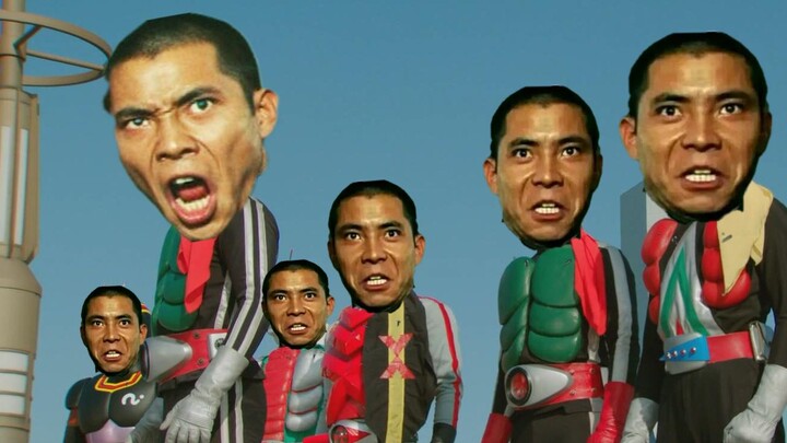Showa vs Heisei Kamen Rider Big Brother says he can't hear