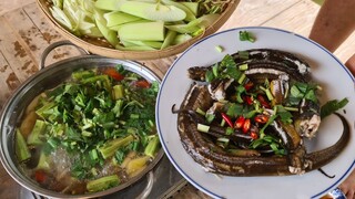 5 ống trúm 4 con lươn. Lẩu lươn nấu chua - Bin Đen Miền Tây # 118