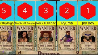 Top Bounty Unknown One Piece || Joy Boy Bounty