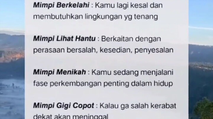 Arti - Arti mimpi.., Tapi klo mimpi liat kmu apakah akan jadi kenyataan?🗿