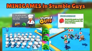 Minigames in Stumble Guys! Same skin and punch minigame.