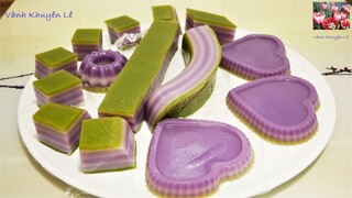 BÁNH DA LỢN KHOAI LANG TÍM LÁ DỨA - Cách pha Bột Bánh dai giòn mềm dẻo màu đẹp by Vanh Khuyen