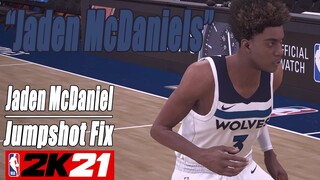 Jaden McDaniels Jumpshot Fix NBA2K21