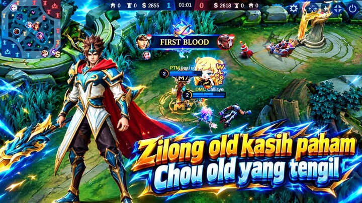 Adu Tengil Zilong Old Vs Chou Old | MLBB MOBILE LEGEND