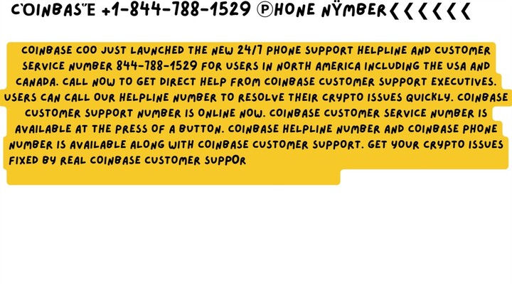 Coinbase ☎+1-844-788-1529☜ Customer ☸ Support ☕ Number
