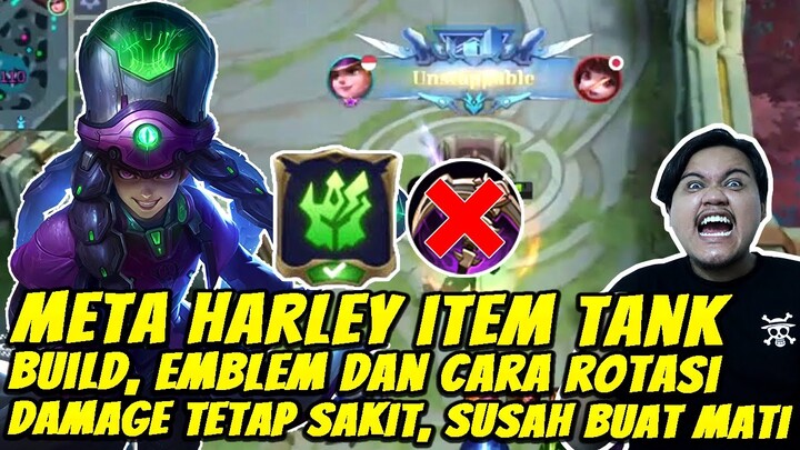 META BARU HARLEY TANK INI PAKE ITEM RAHASIA, EMBLEM DAN CARA ROTASINYA | BUILD TERBARU HARLEY 2022