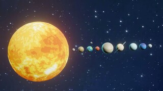风格化太阳系3D模型