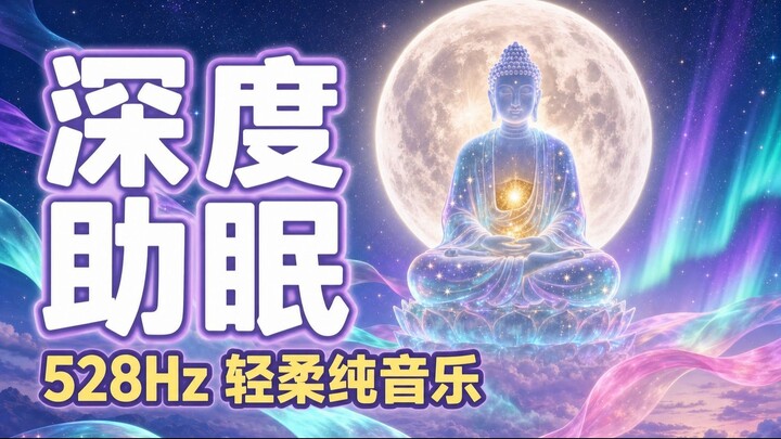 528Hz深度助眠音乐 😴 修复身心的睡眠纯音乐 · 快速入睡