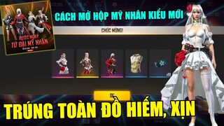 FREE FIRE - Test FULL Hộp Mỹ Nhân Cực Hiếm, Nhận Gói Cô Dâu & Gấu Trúc Cực Hiếm | THI BLUE