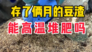 忘记用的豆渣已经发酸了，还能高温堆肥吗？