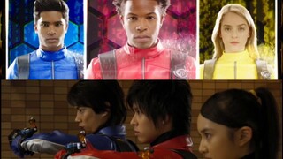 [US Version VS Japanese Version] Three-person transformation ~ Beast Morphers [Tokumei Sentai Go-Bus