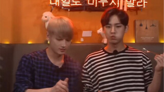 Kui: I think I've eaten too much! Jun (feeding him enthusiastically): Oh my gosh! You're still young