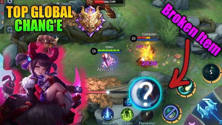 Chang'e Damage Hacked! Broken Item You Must Use | Top Global Chang'e Full Gameplay