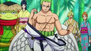 momen Zoro mencoba pedang ENMA