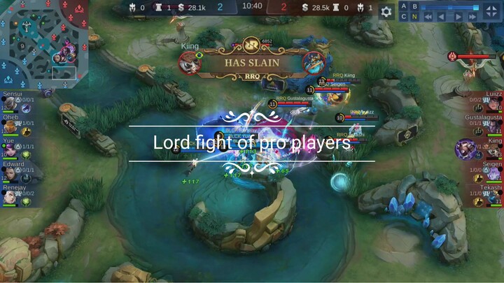 mlbb lord fight of a pro players!