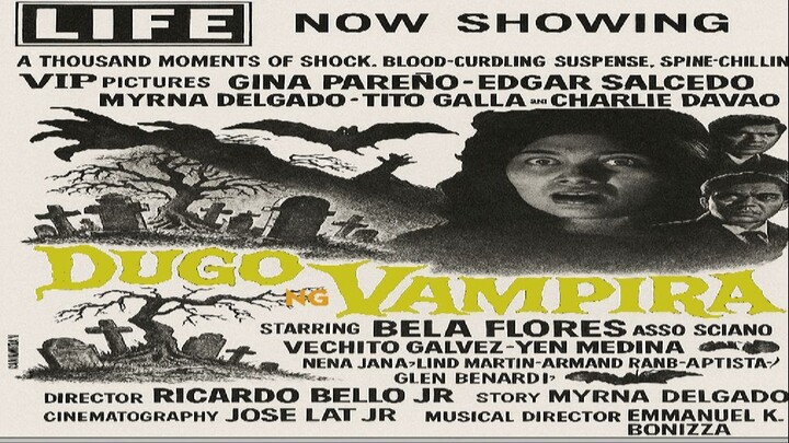 Dugo ng Vampira 1969 (Excerpt Horror Film) Philippines