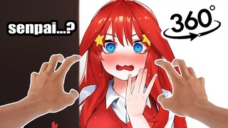 😲🌛IMPOSIBLE, LA QUINTILLIZA Quiere DORMIR en TU CASA 🏠💤The Quintessential Quintuplets en ANIME VR😳🌟