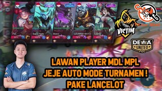 RANKED KETEMU LAWAN MDL MPL PLAYER JEJE AUTO MODE TURNAMEN ! - Mobile Legends