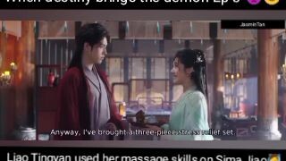 When destiny brings the demon Ep 3 Liao Tingyan begging Sima Jiao for his blood