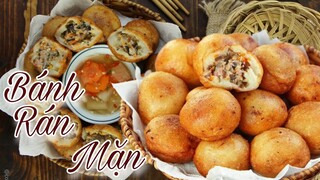 Cách làm BÁNH RÁN NHÂN MẶN ăn vặt tại nhà | Hướng dẫn nấu ăn - Món ăn ngon mỗi ngày | Hương Quê TV