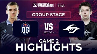 Game 2: OG vs Team Secret | DPC WEU 2021/2022 Tour 3: Division I