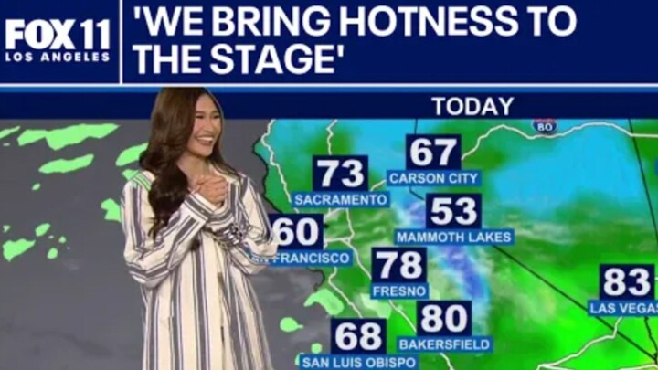 Jhoanna Robles from BINI delivers weather forecast