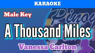 A Thousand Miles by Vanessa Carlton (Karaoke : Male Key)