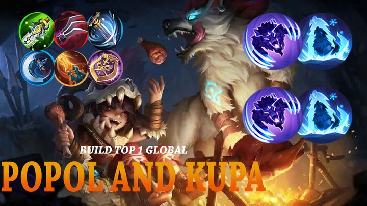 Popol And Kupa Gameplay - Exp Lane! - Build Top 1 GLOBAL!!