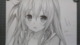 Drawing Mayuri of "Date a Live" in 300 Minutes