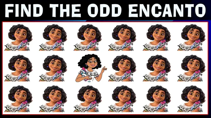 Odd Ones Out Encanto Emoji Out #riddles 74 | Spot the Odd One Out:- Encanto Quiz
