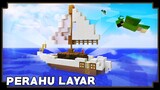 CARA MEMBUAT PERAHU LAYAR - Minecraft Tutorial