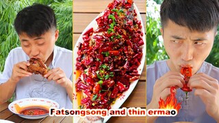 FatSongsong and ThinErmao's latest collection of spicy comedy | Chinese Foods Mukbang | 푸드 챌린지