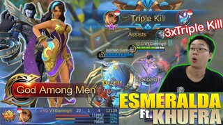 22KILL!!! ESMERALDA x KHUFRA - COMBO YANG SANGAT MEMATIKAN! DAPAT 3x TRIPLE KILL DALAM 1 MATCH!