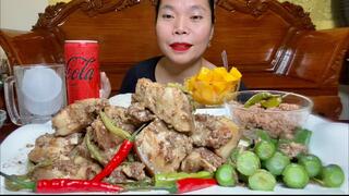 SPICY PORK BELLY SINANTOLAN | FILIPINO FOOD MUKBANG | MUKBANG PHILIPPINES