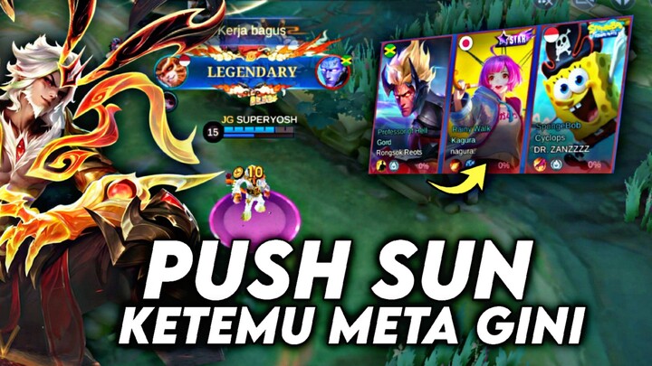 LAGI PUSH SUN ROAM, MALAH KETEMU META 3 MAGE!! AUTO BABAN!! - Mobile Legends