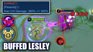 YOU SHOULD TRY THIS ON BUFFED LESLEY | MOBILE LEGENDS