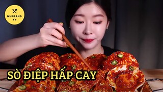 [Mukbang TV] - Sò điệp hấp cay + Nấm kim châm