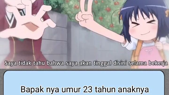 Bapak umur 23 anaknya umur 10?