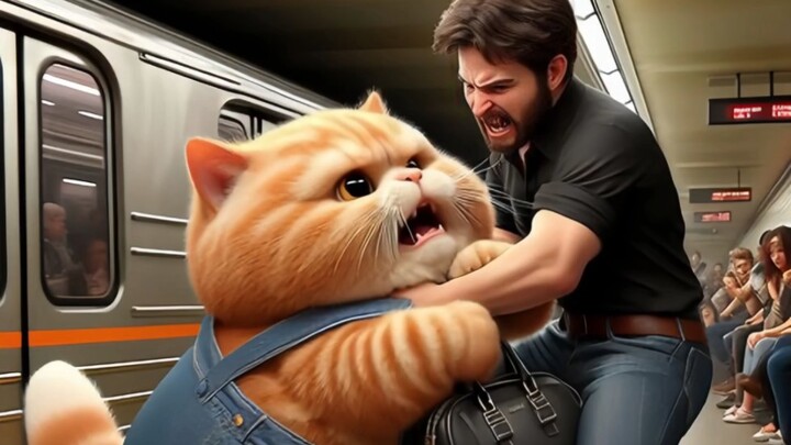 AI วาดแมวน้อยเก็บกระเป๋าได้ใบหนึ่ง