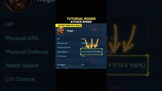 ✅ Roger Attack Speed Tutorial by Renyaaa