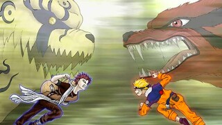 Naruto vs Gaara Full Fight / Chunin Exam, Naruto Releases The Nine-Tails Chakra (English Sub)