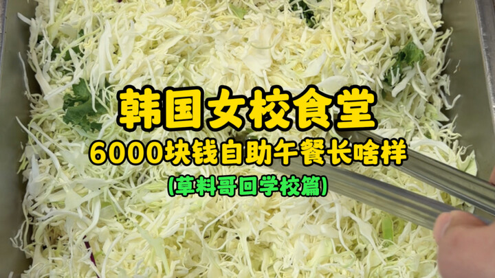 What Does a 6,000-Won All-You-Can-Eat Lunch at a Korean Girls’ School Cafeteria Look Like? (Caoliao 