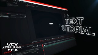 Text animation tutorial - After Effects