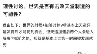 理性讨论，世界是否有击败天堂制造的可能性？